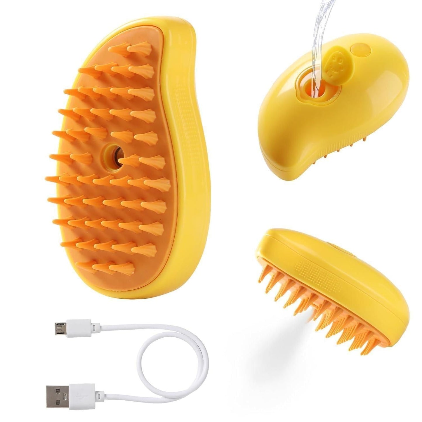 3-in-1 Steamy Cat Brush & Cleaner | Steam Grooming & Hair Removal Tool