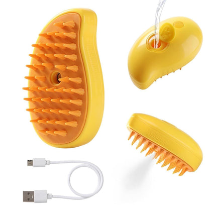 3-in-1 Steamy Cat Brush & Cleaner | Steam Grooming & Hair Removal Tool